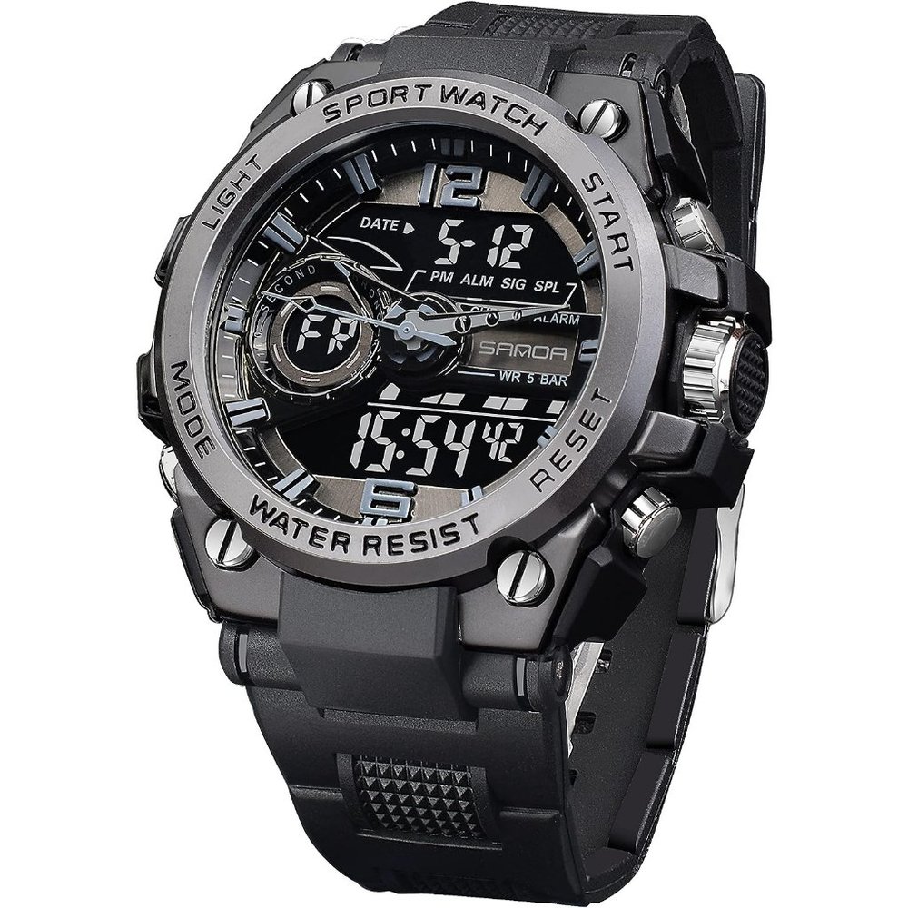FORSINING Men's Military Electronic Tactical Date Multi Function LED  Wristwatch